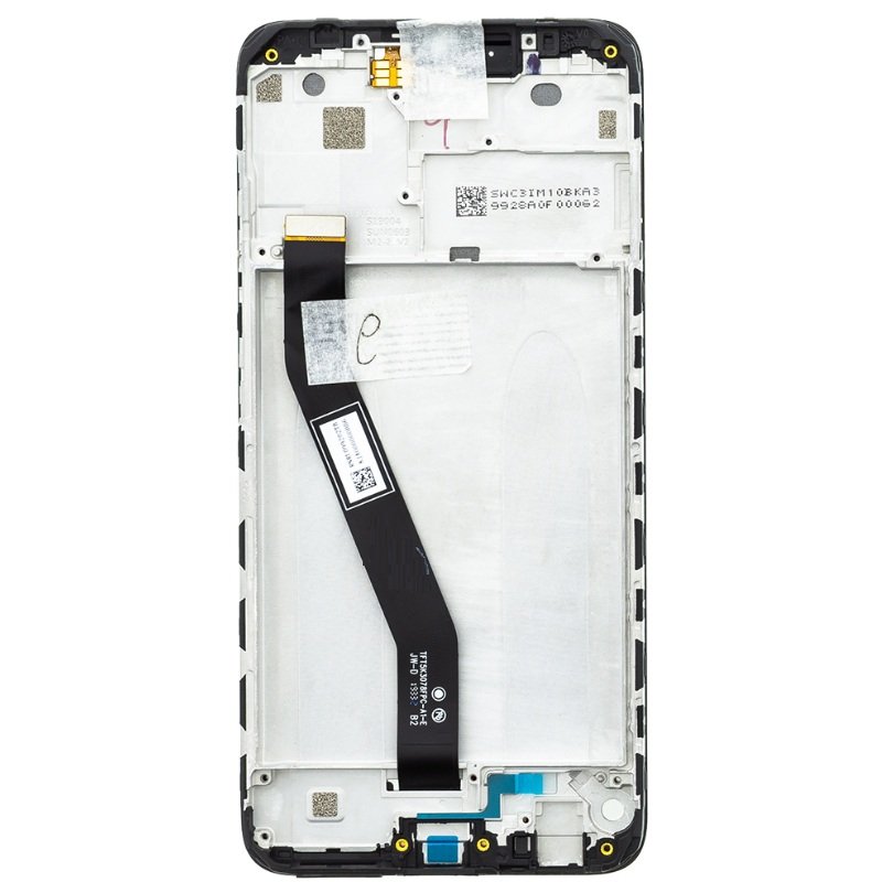 Xiaomi Redmi 8 - LCD Display + Touch Unit + Front Cover Black (Service Pack)