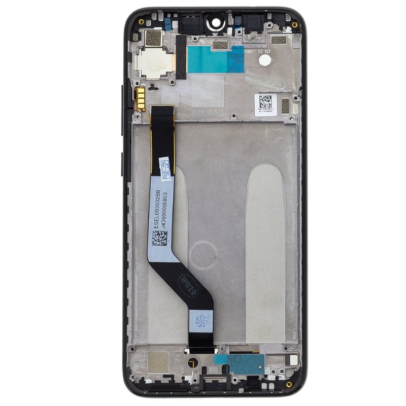 Xiaomi Redmi Note 7 - LCD Display + Touch Unit + Front Cover Black OEM