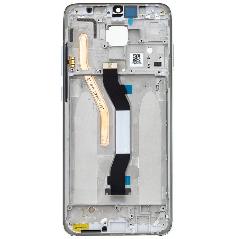 Xiaomi Redmi Note 8 - LCD Display + Touch Unit + Front Cover White (Service Pack)