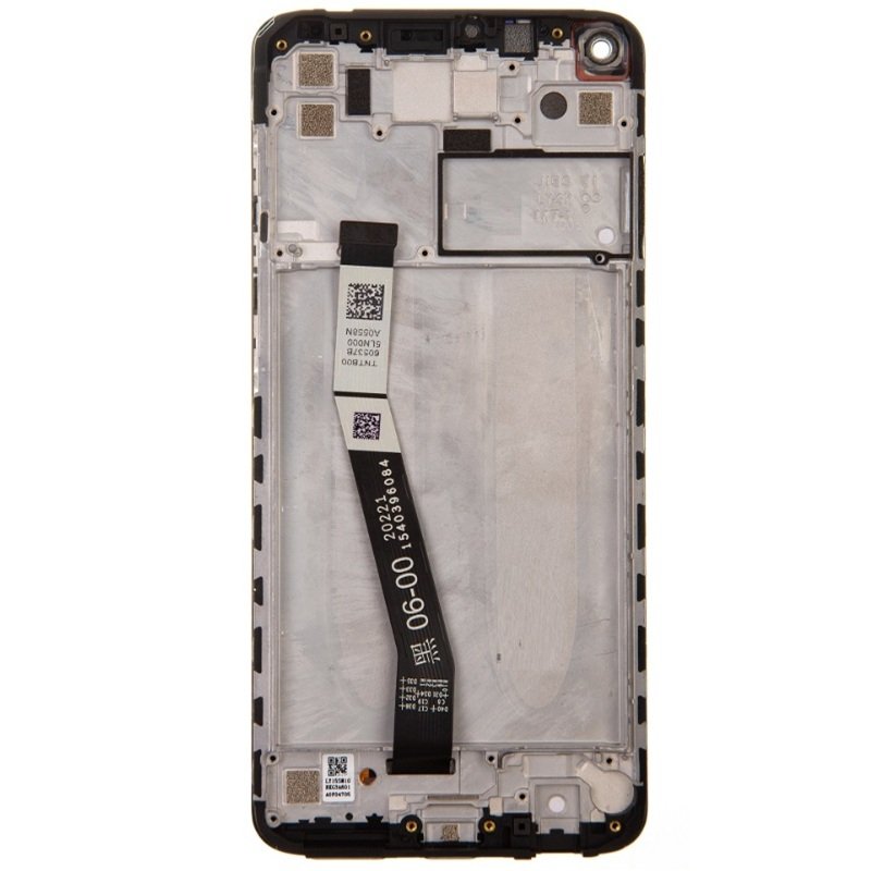 Xiaomi Redmi Note 9 - LCD Display + Touch Unit + Front Cover Midnight Grey (Service Pack)