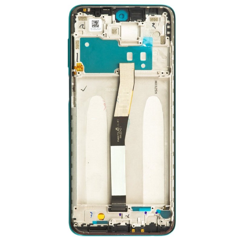 Xiaomi Redmi Note 9 Pro / Redmi Note 9S - LCD Display + Touch Unit + Front Cover Tropical Green OEM