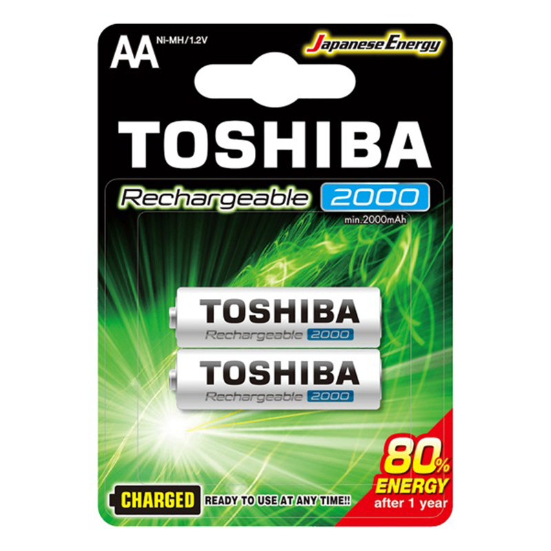 TOSHIBA R6 AA 2000mAh ΕΠΑΝΑΦΟΡ/ΝΗ ΜΠΑΤΑΡΙΑ Blister 2 τεμ