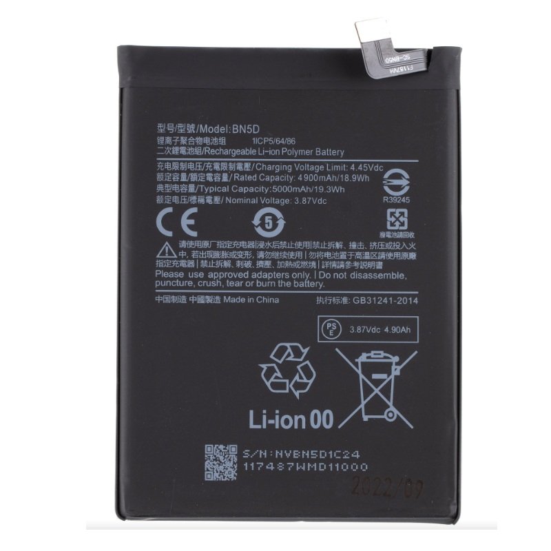 Xiaomi Redmi Note 11 / Redmi Note 11s / Poco M4 Pro 4G - BN5D Battery 5000mAh (OEM)