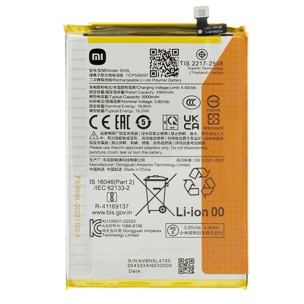 Xiaomi Redmi 12C - BN5L Battery 5000mAh Original (Service Pack)