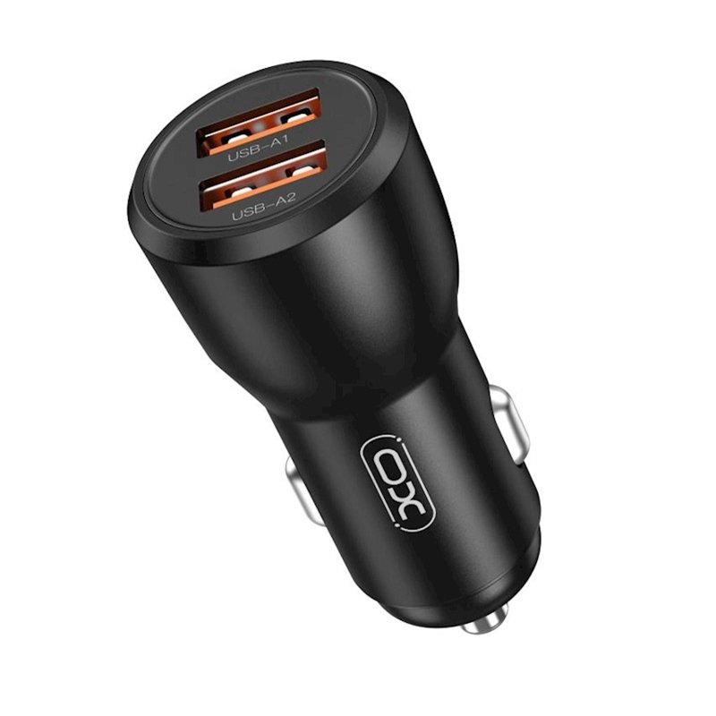 XO CC55 car charger 30W 2x USB black