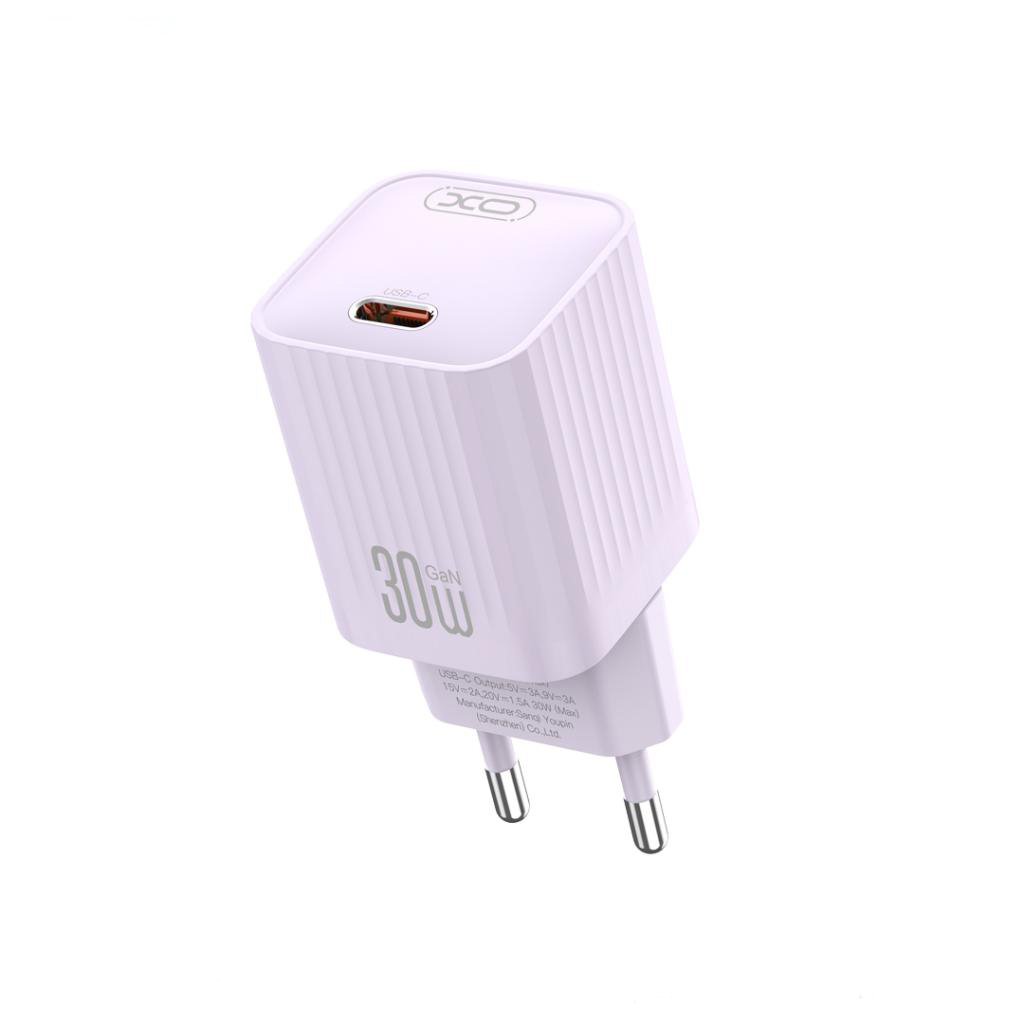 XO L148 wall charger 220V 30W USB-C, purple