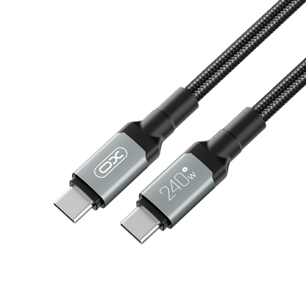 XO NB-Q264A Cable Type-C - Type-C 1M 240W Metal Braided black