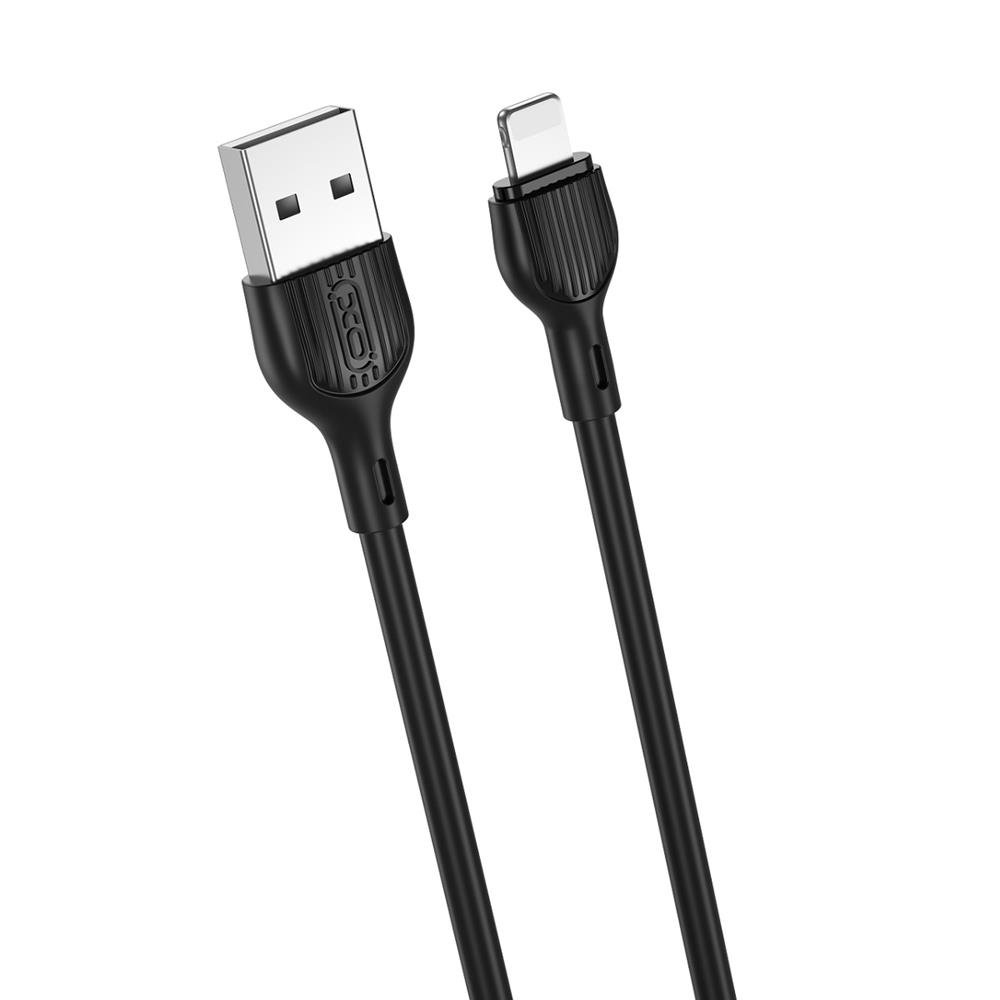 XO NB103 Cable USB-A - Type-C, 1 m, 2.1A, black