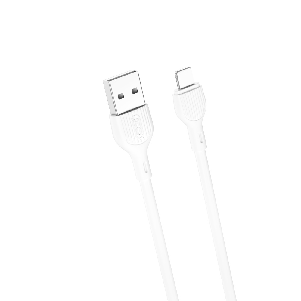 XO NB200 Cable USB-A - Lightning, 1 m, 2A, white
