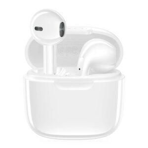 XO X23 TWS Earbud Bluetooth Handsfree Ακουστικά με Θήκη Φόρτισης Λευκά