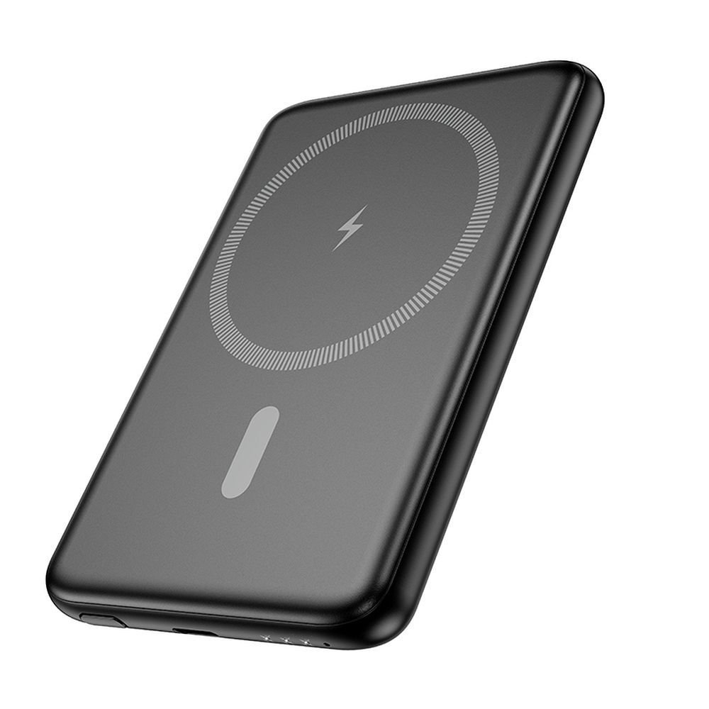 Hoco J140A powerbank 5000 mAh ultra-thin compatible with MagSafe PD QC 2A 20W black