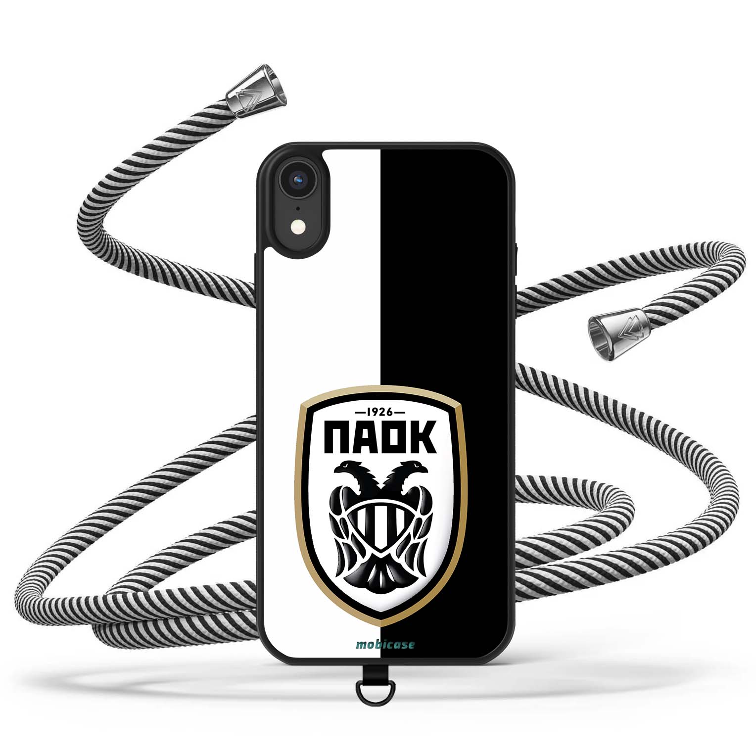 Huawei P Smart 2021  - CrossBody Strap Θήκη με Universal Λουράκι Κινητού και σχέδιο ΠΑΟΚ
