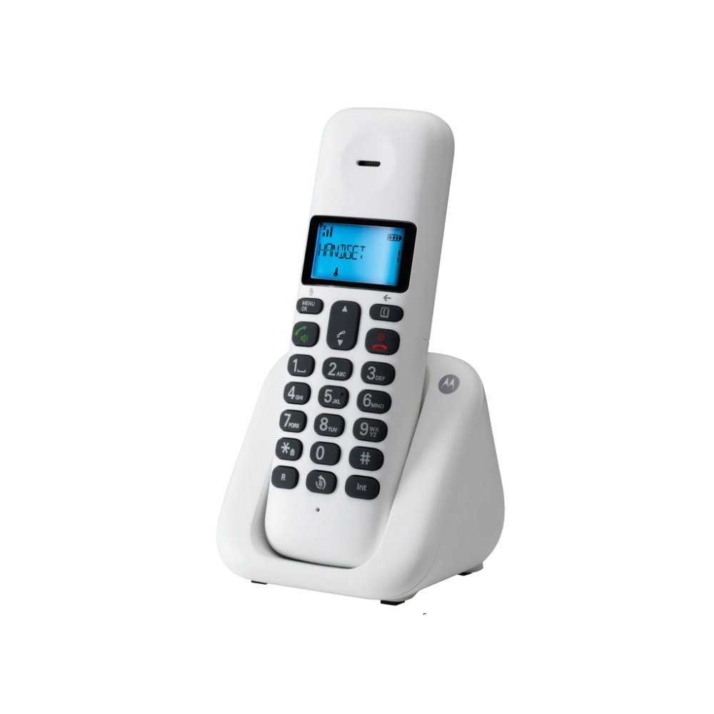 Motorola T301 White (Ελληνικό Μενού) Ασύρματο τηλέφωνο με ανοιχτή ακρόαση