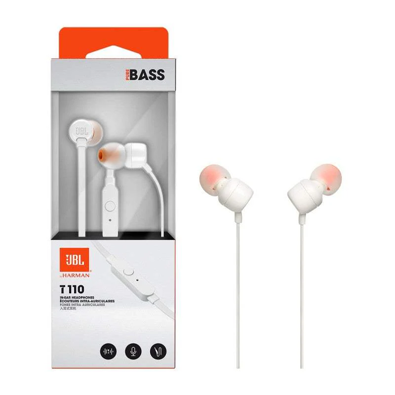 JBL T110 In-Ear Headset 3,5mm White