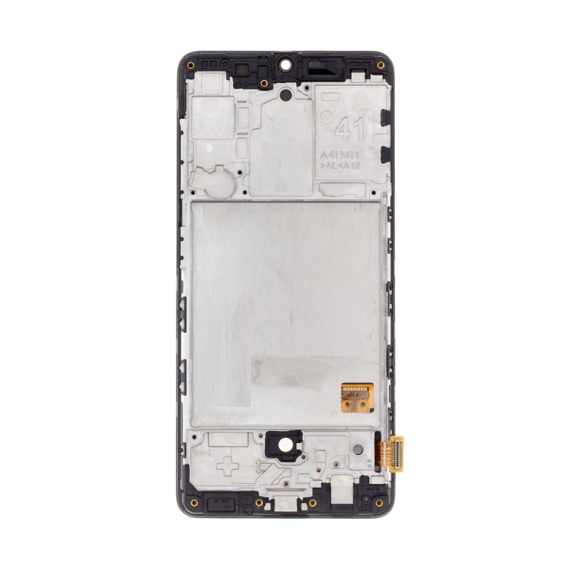 Samsung A415F Galaxy A41 - LCD display + Touch Unit + Front Cover Black (OEM)